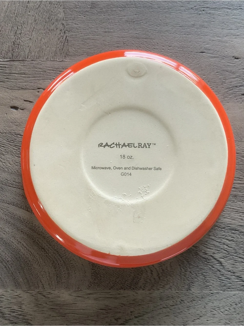 Rachael Ray Round Orange Baking Serving Bowl with Handles, 18 oz.